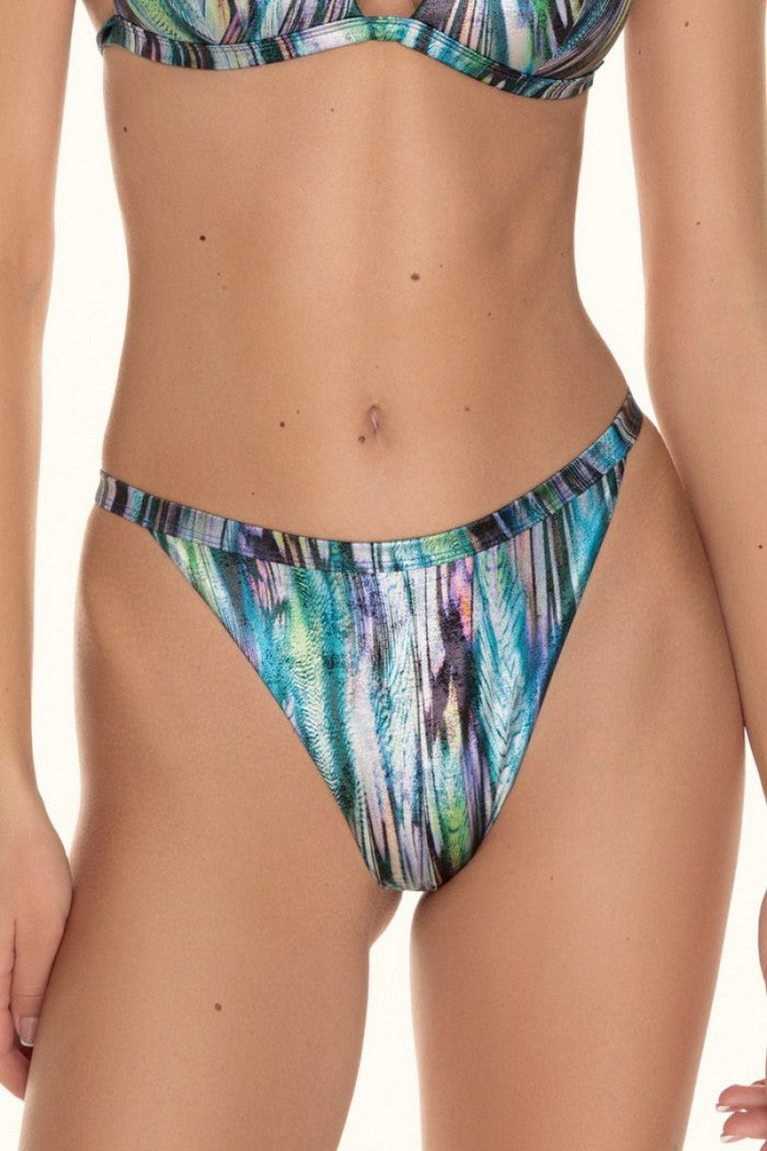 Плавки стринг с принтом 6474/60 Delores silver/blue