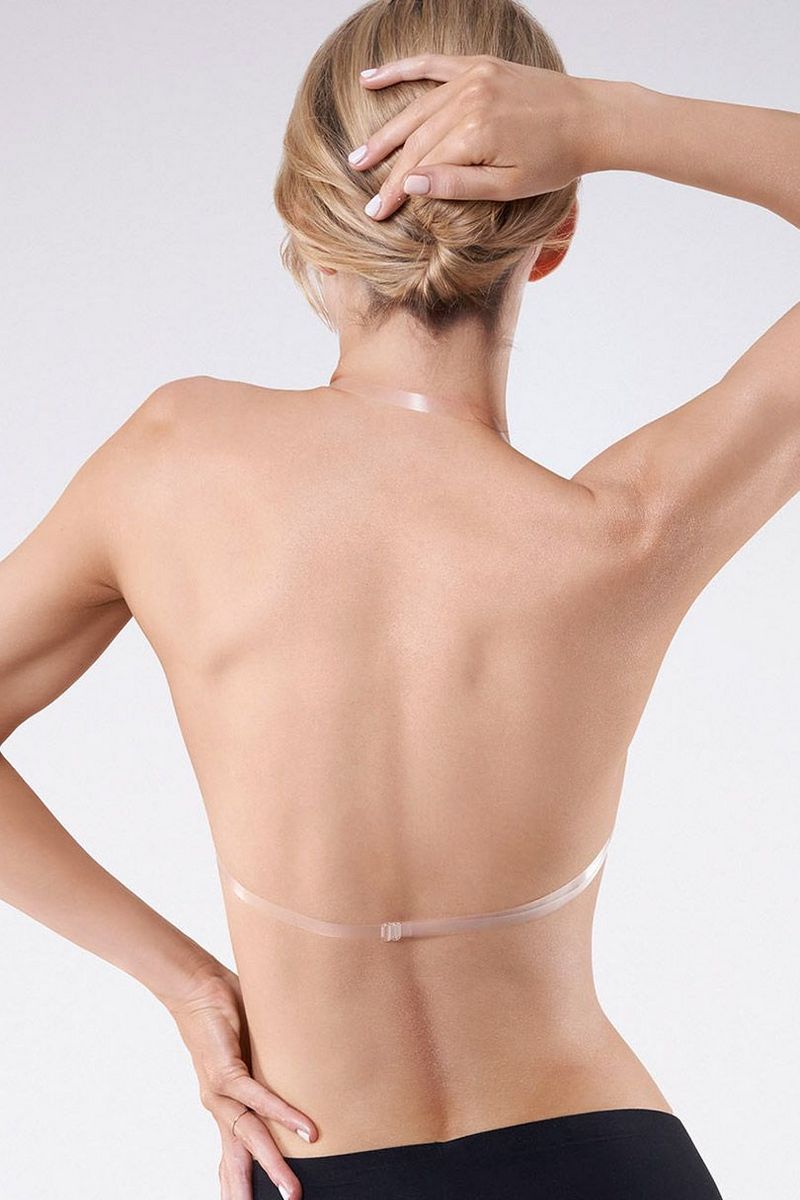 Силиконовый бюстгальтер-невидимка с бретелями BS-04
