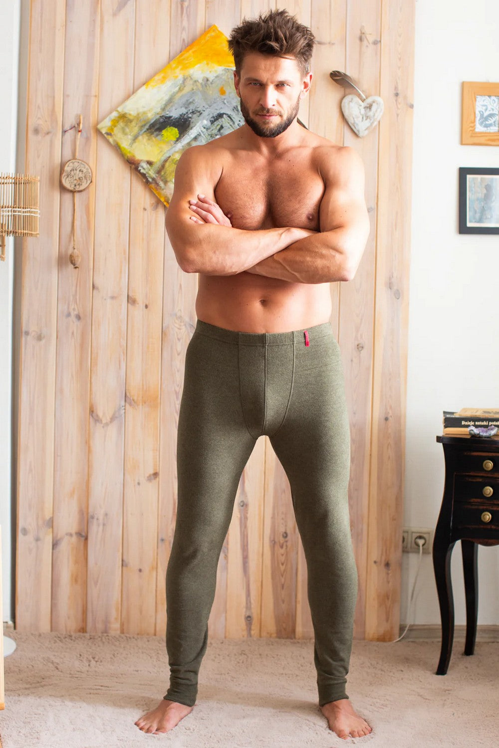 Бавовняні чоловічі кальсони MXL 155 khaki