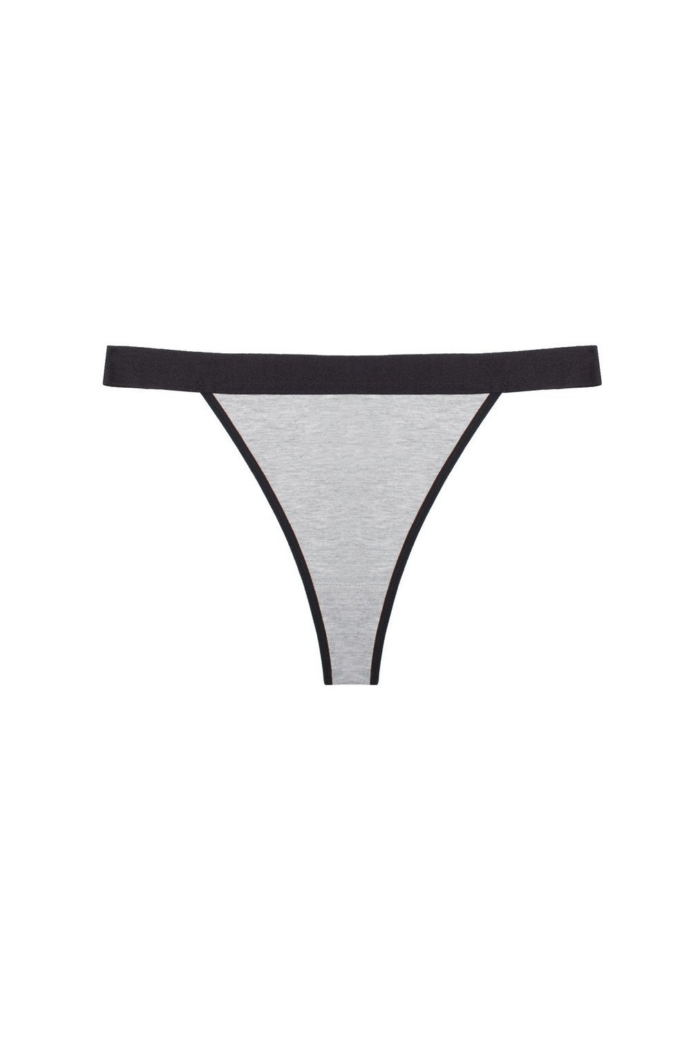 Хлопковые трусики стринг 6245.7 gray melange