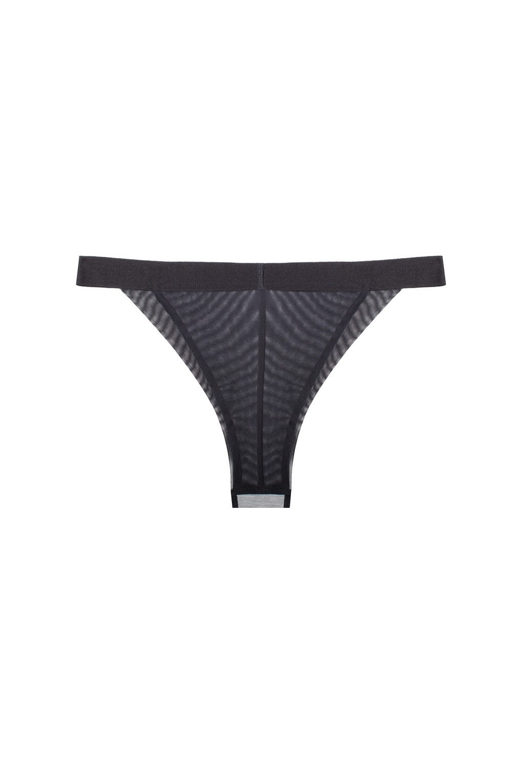 Трусики танга из хлопка 6246.7 gray melange/black