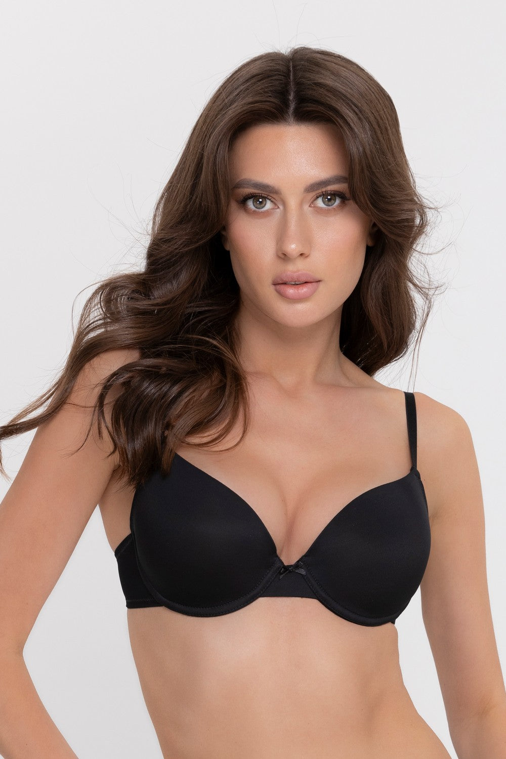 Гладкий бюстгальтер пуш-ап Melissa 5157.1 black