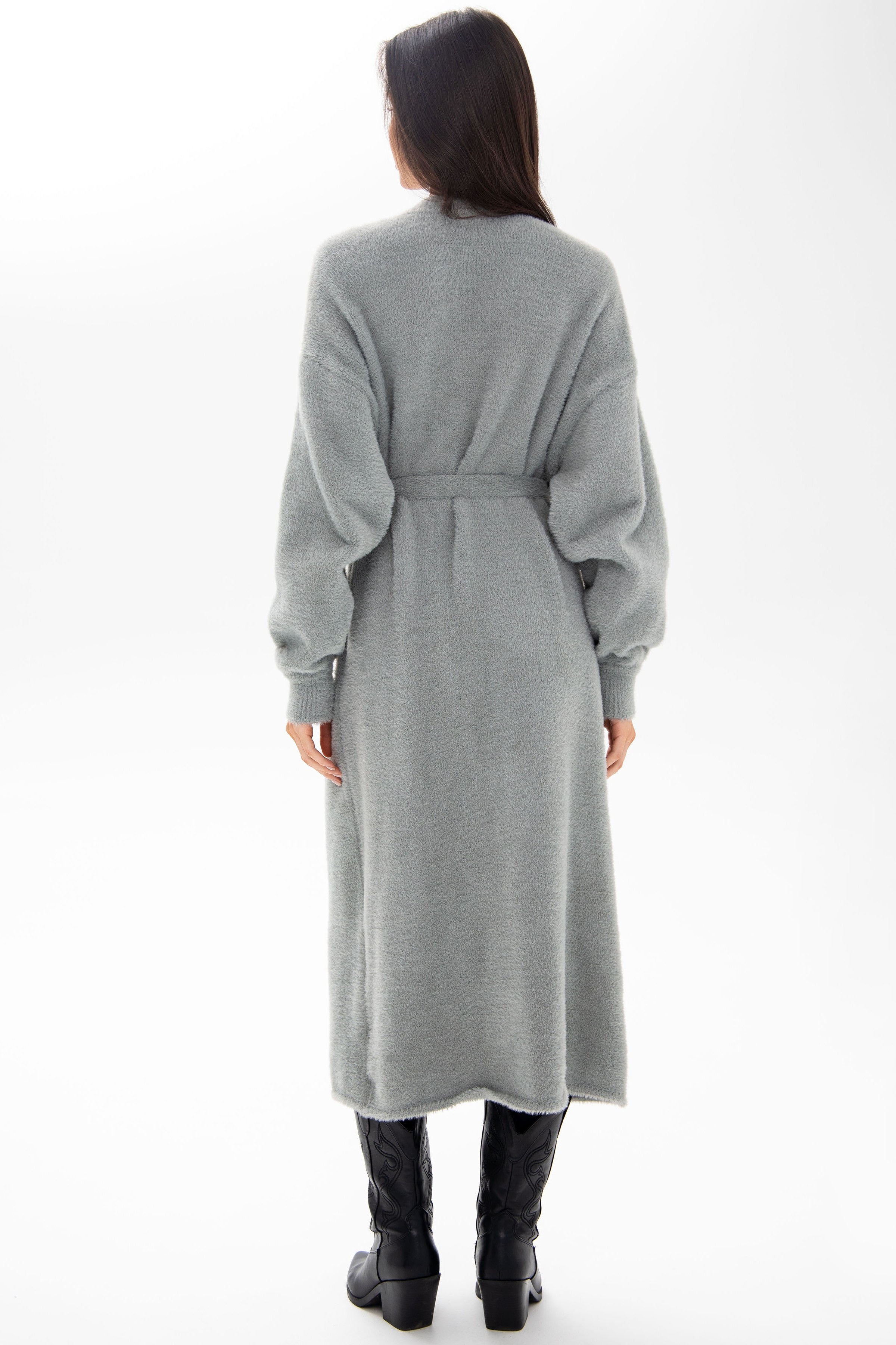 Вязаный кардиган 25100 Pearl Gray