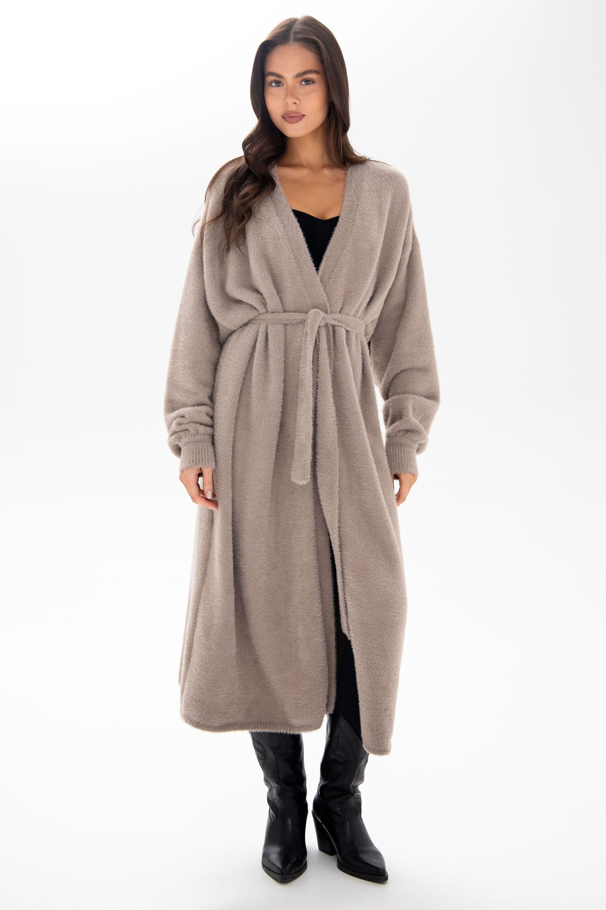 Вязаный кардиган 25112 Beige