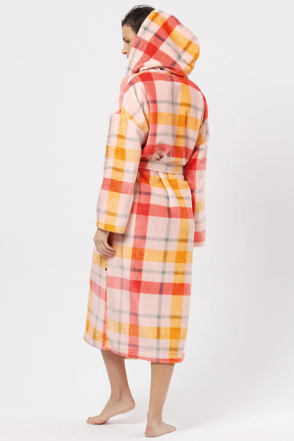 Длинный халат в клетку LGL 421 B24