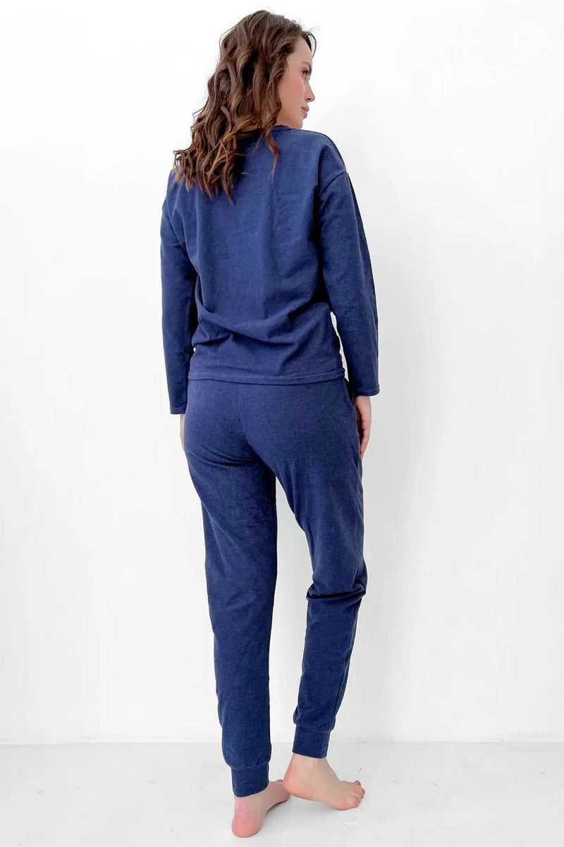 Трикотажный костюм LHE 729 1 + LHB 729 3 blue