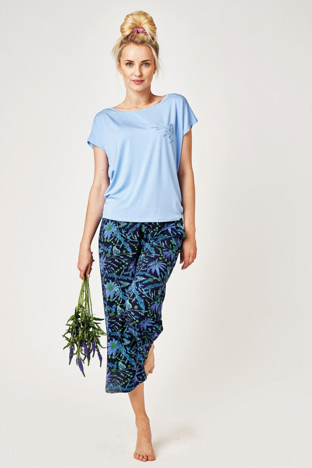 Пижама с цветочным принтом LNS 538 A24 multicolor