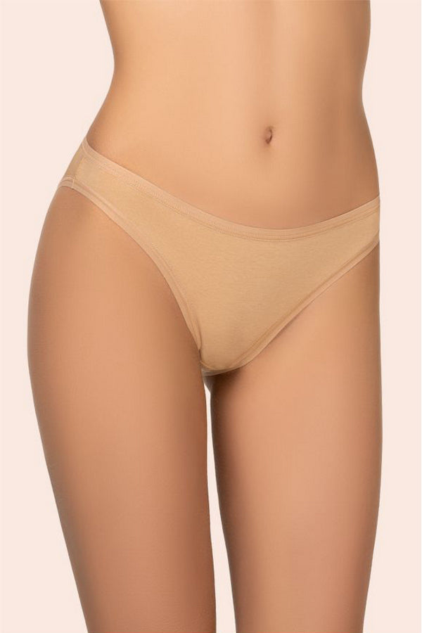 Хлопковые трусики слип 129 C Cotton (2 шт.) beige