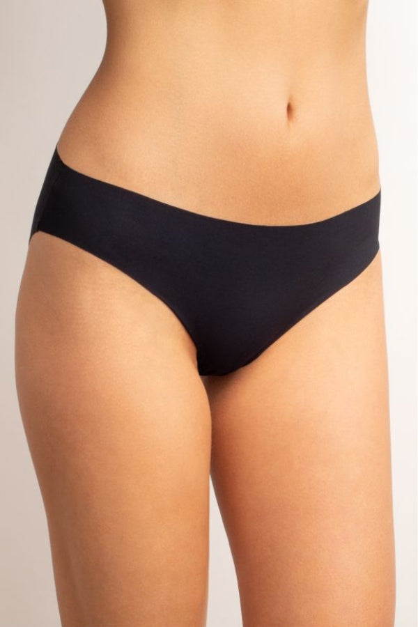 Бесшовные трусики слип 144 M Invisible (2 шт.) antique white/black