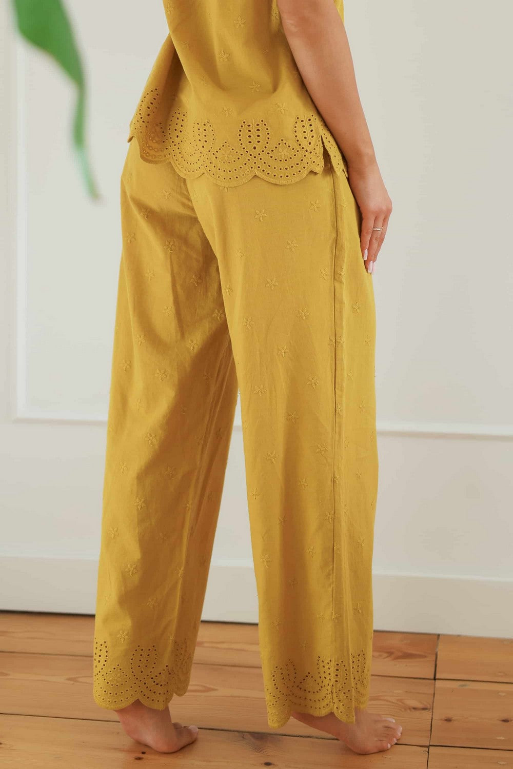 Домашние брюки из хлопка 3739 Belle bronze ochre