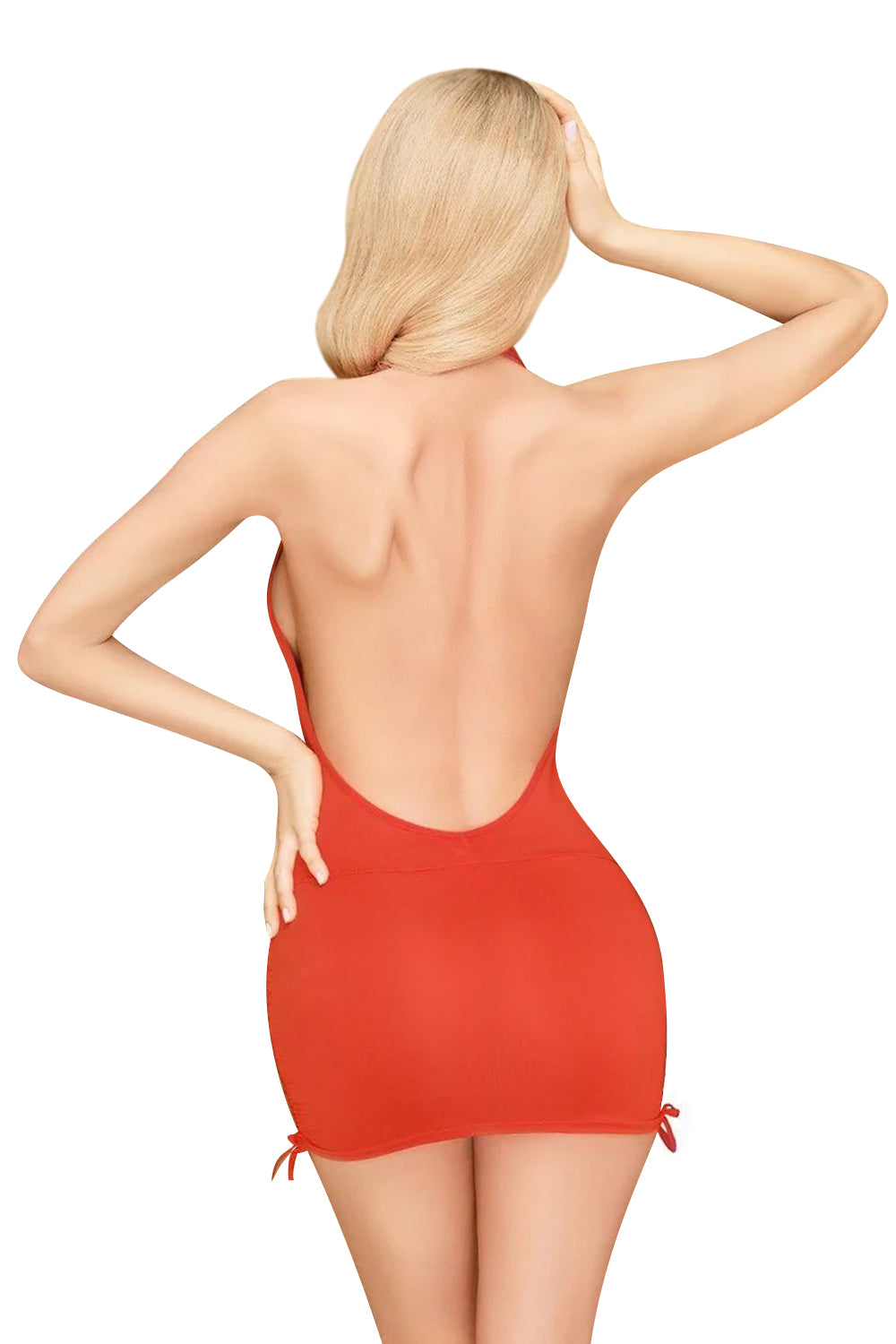 Сексуальное платье с глубоким декольте Earth-Shaker red