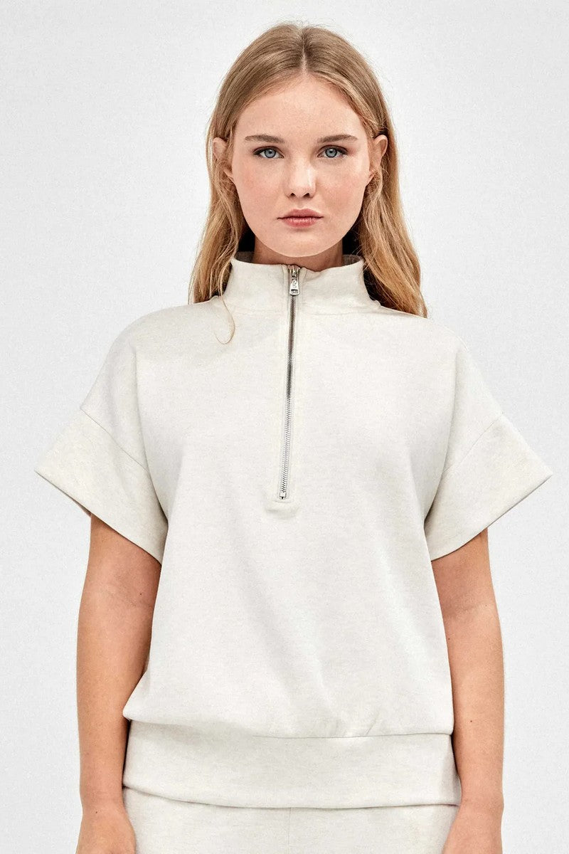 Толстовка з коротким рукавом 2/70017T beige