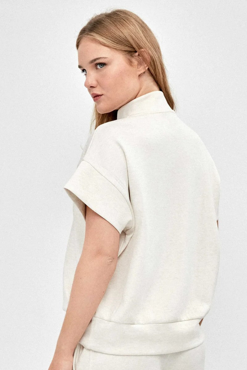 Толстовка з коротким рукавом 2/70017T beige
