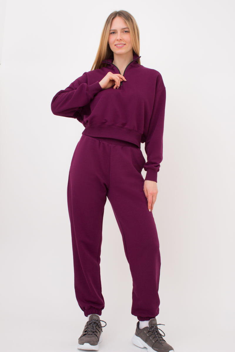 Трикотажный свитшот Street Style 4416/160 UP-00002156 magenta purple