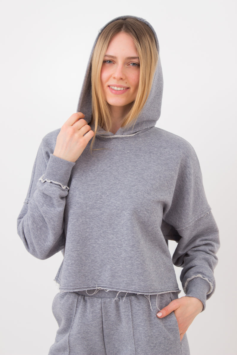 Худи с капюшоном Street Style 4418/160 UP-00002157 grey melange