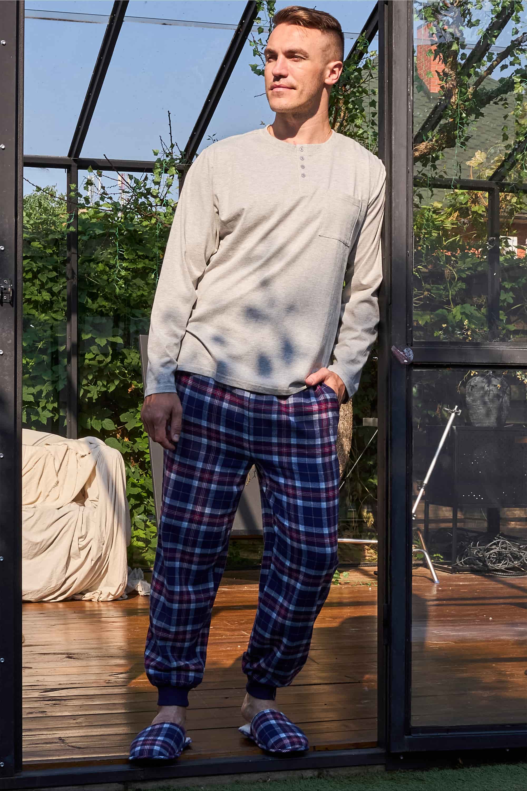 Мужской лонгслив МH340-03 Oslo melange