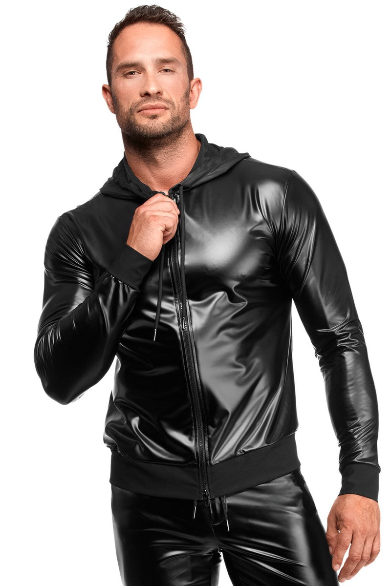 Толстовка чоловіча H086 Vexen hooded jacket Noir Handmade