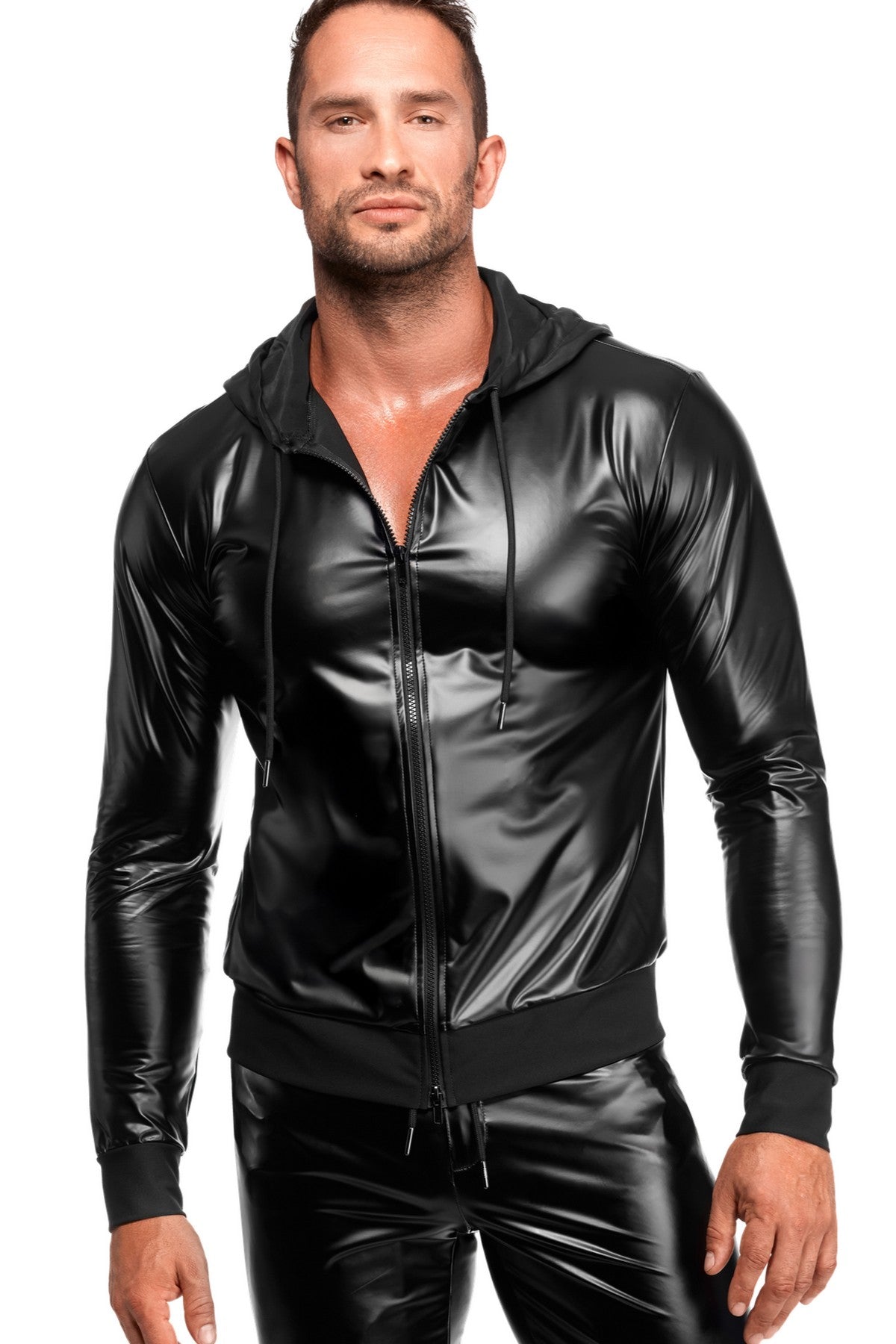 Толстовка чоловіча H086 Vexen hooded jacket Noir Handmade