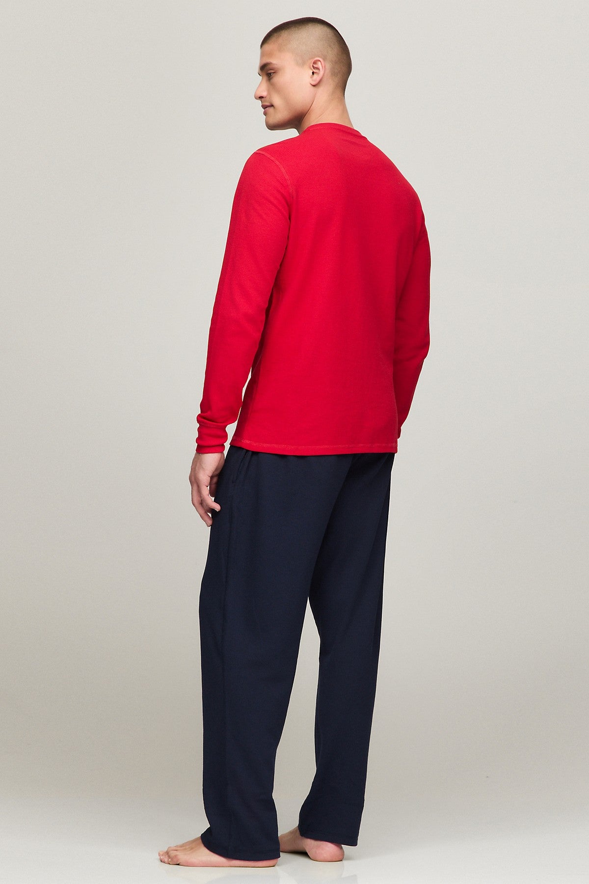 Чоловічий лонгслів 267806172 red Tommy Hilfiger спина