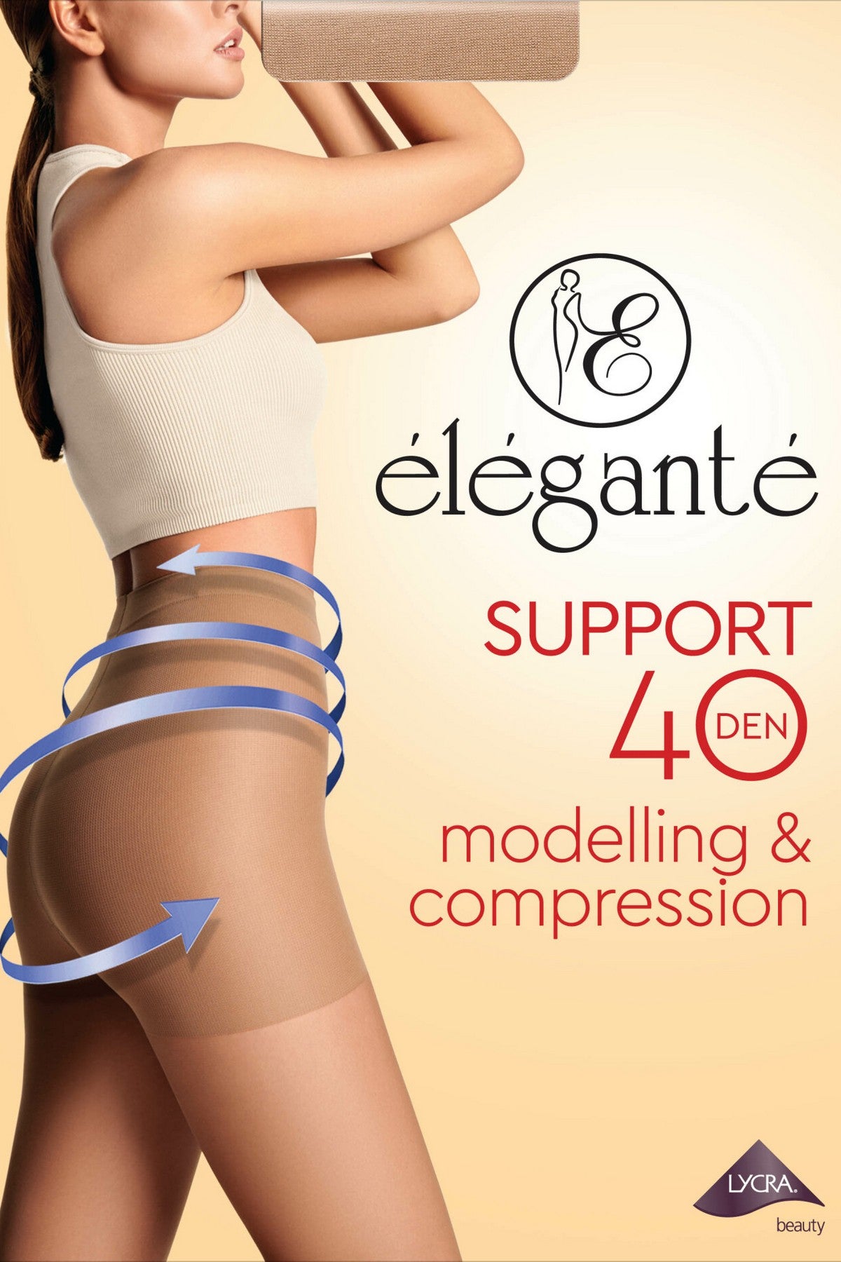 Моделюючі колготки з шортиками Elegant Support 40d Conte