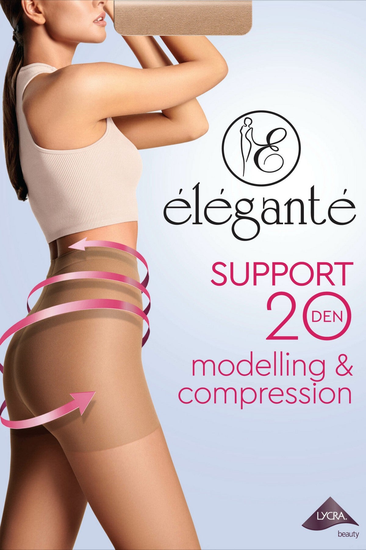 Моделюючі колготки з шортиками Elegant Support 20d Conte