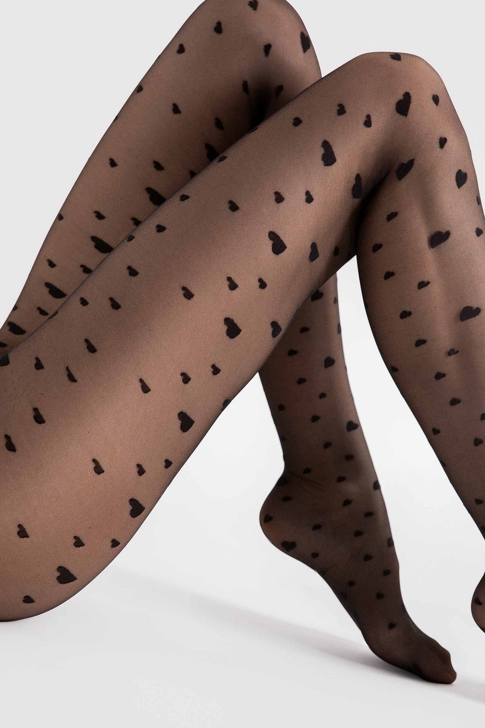 Колготки с сердечками G6063 Love Shower 20d