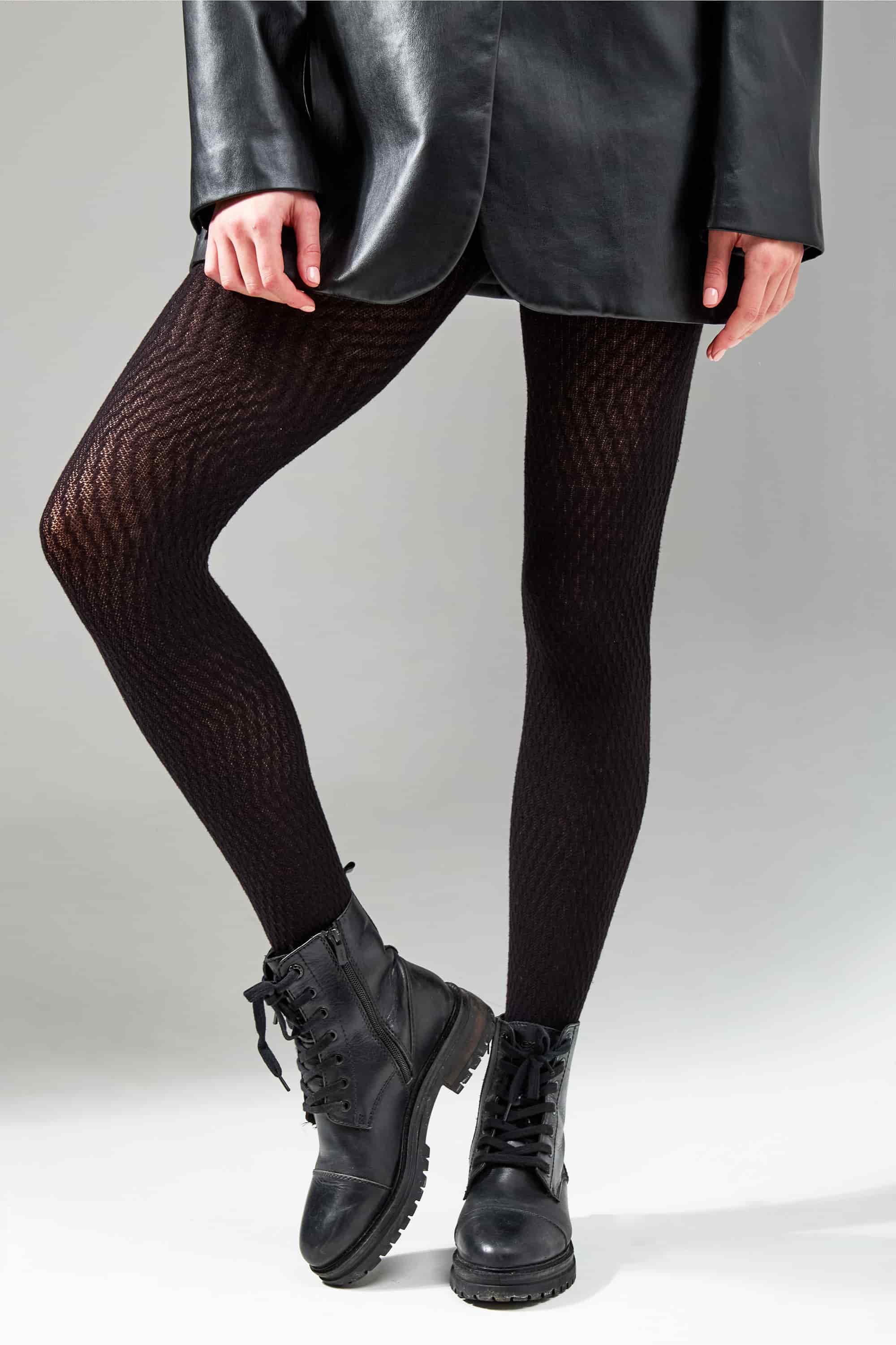 Хлопковые ажурные колготки L1945 Trattini Cotone