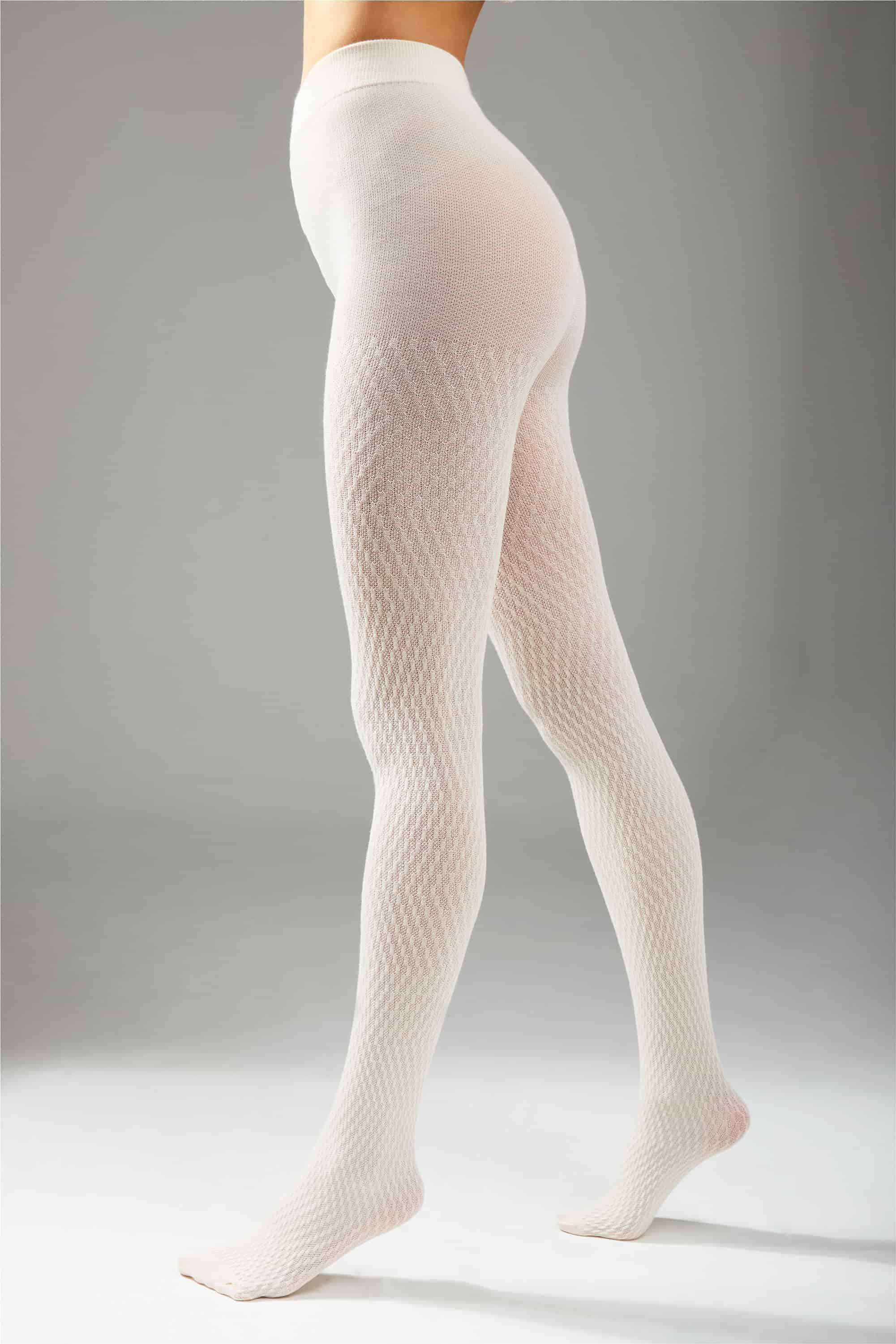 Хлопковые ажурные колготки L1945 Trattini Cotone