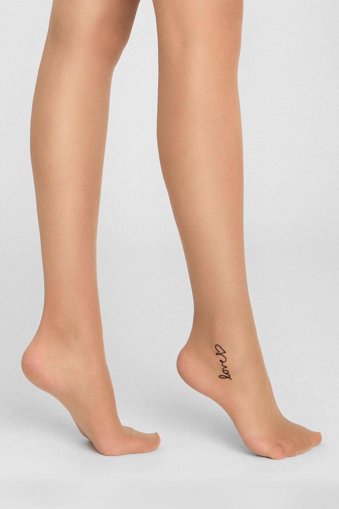 Колготки с надписью Allure E06 20d