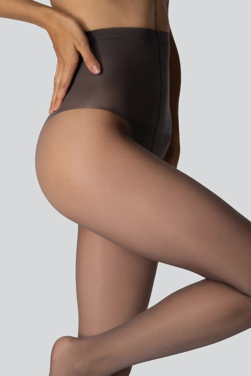 Колготки с широким корректирующим поясом Control top 20d