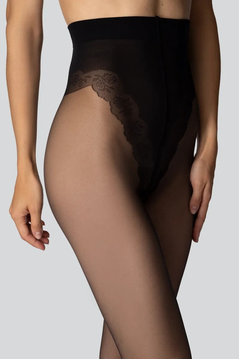 Колготки с ажурными трусиками Valentine 01 20d