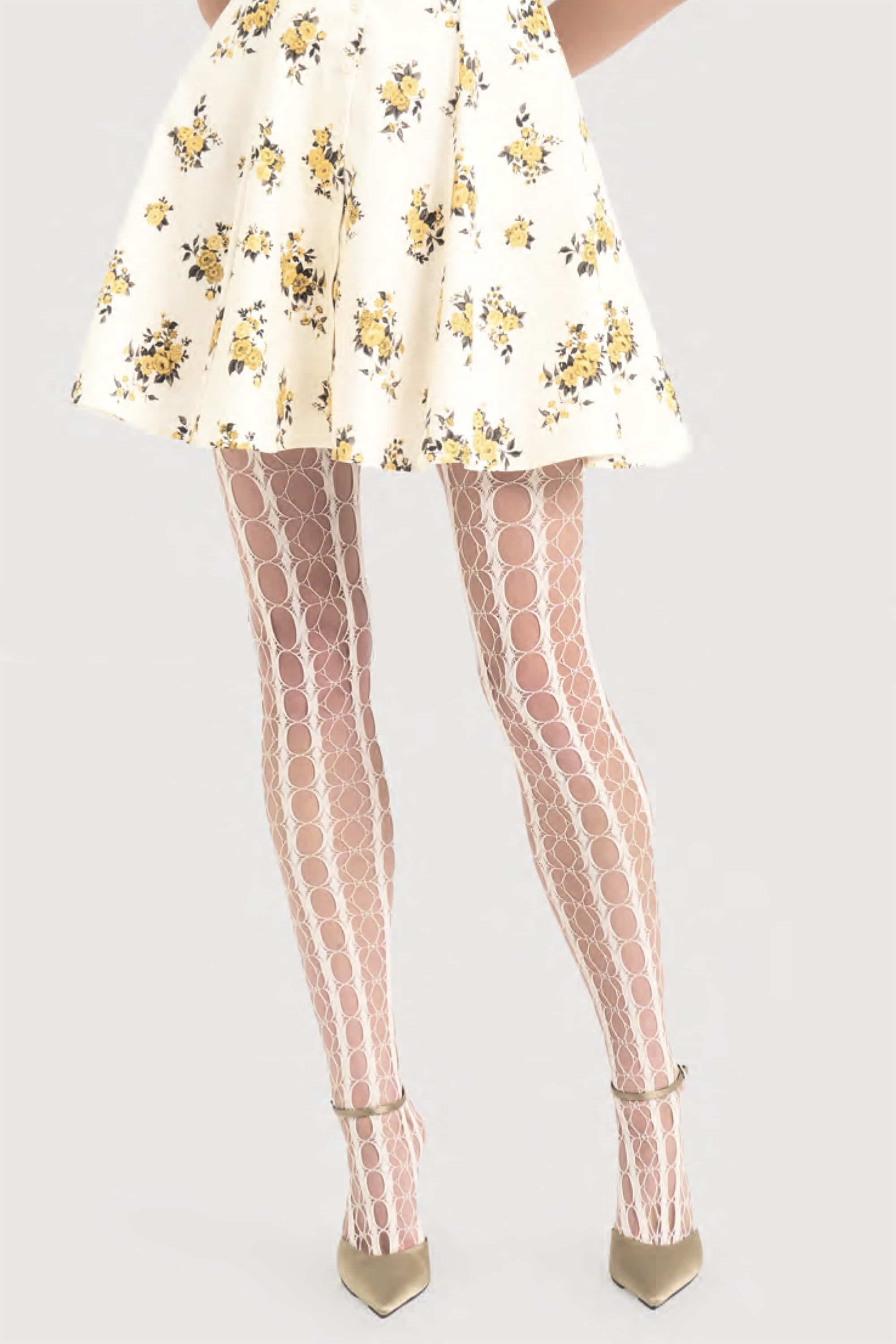 Ажурні колготки безшовні C4250 Pizzo Vintage Mura