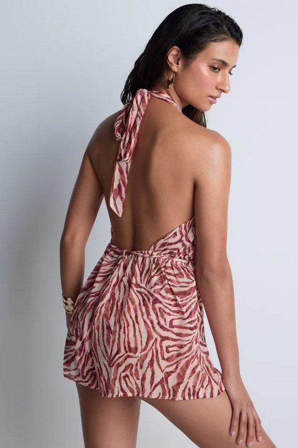 Пляжний комбінезон 4Z87 pink tiger Aubade спина