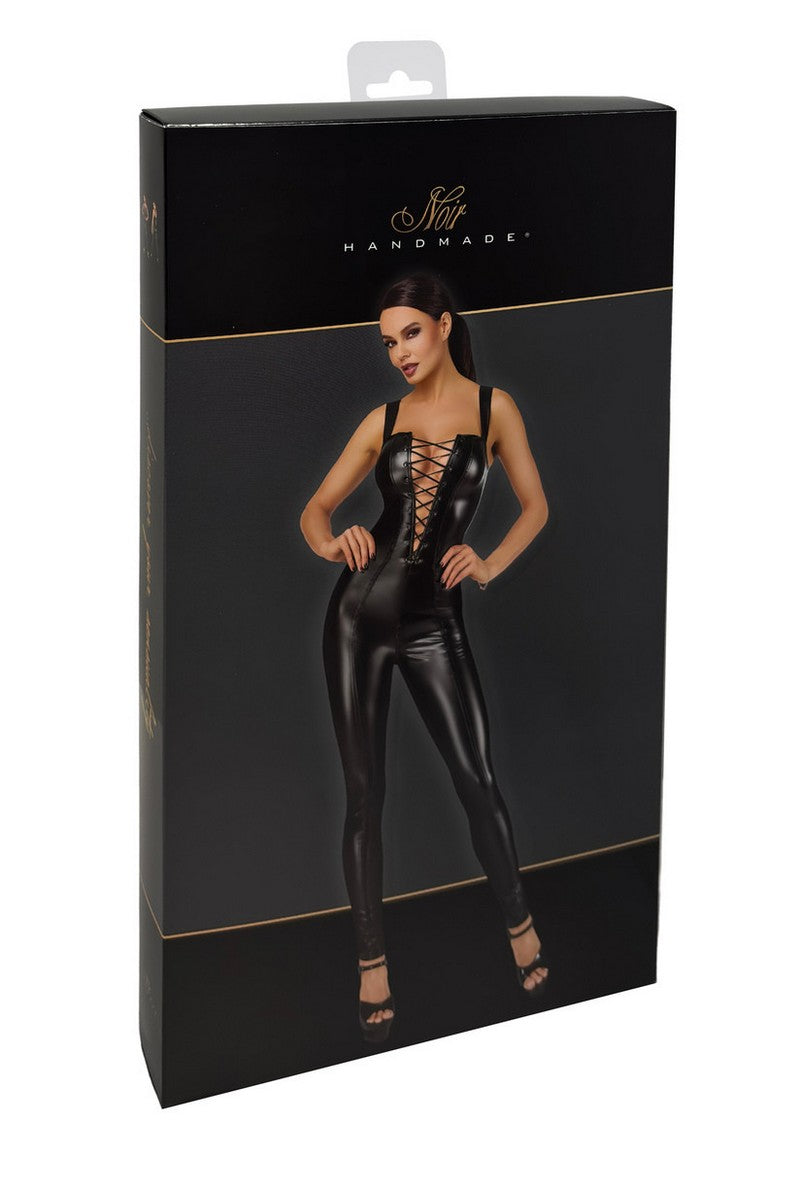Комбінезон зі шнурівкою F362 Vixen Lace-Up Bodysuit Noir Handmade коробка