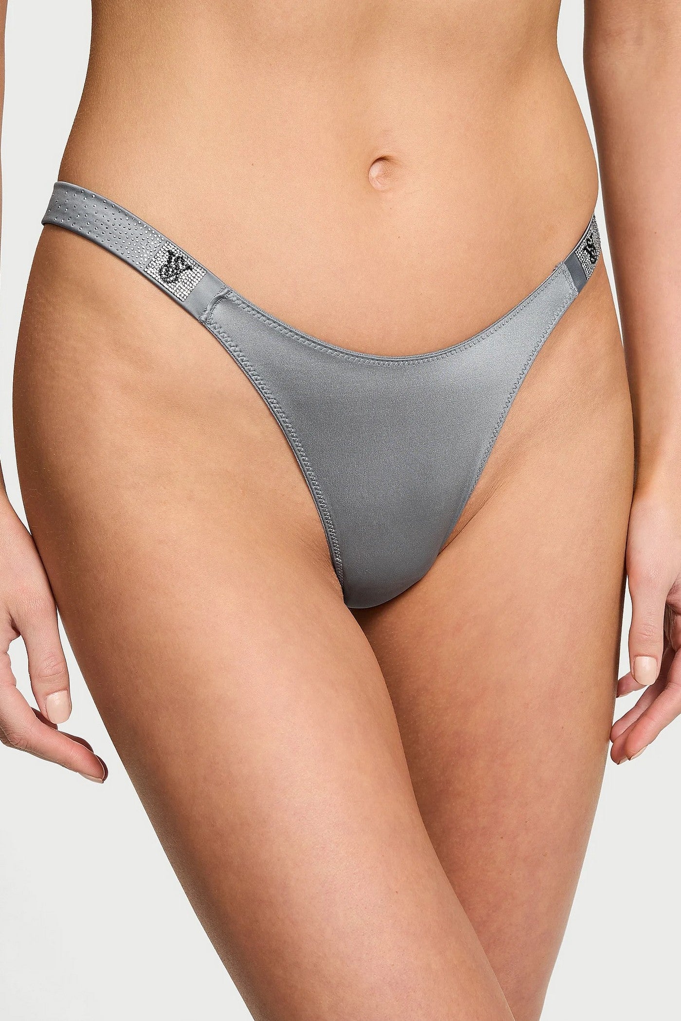 Комплект белья со стразами 570459749 gray