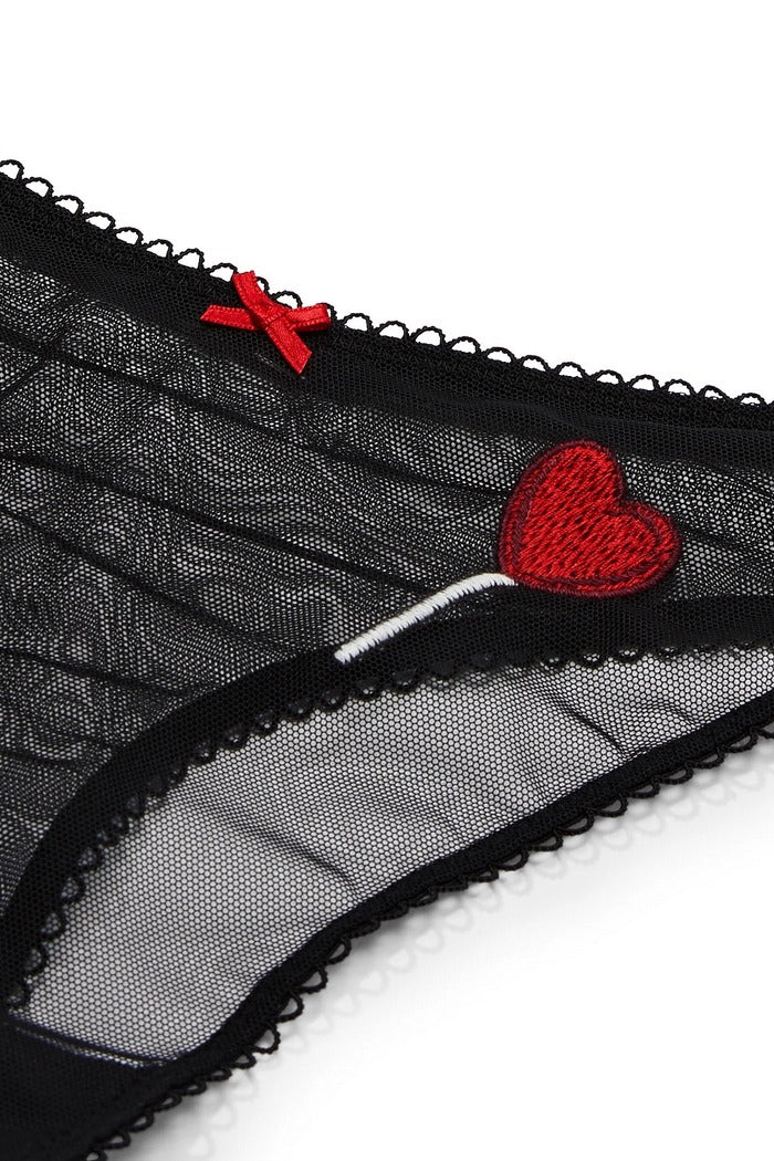 Комплект белья с вышивкой 610184491 black