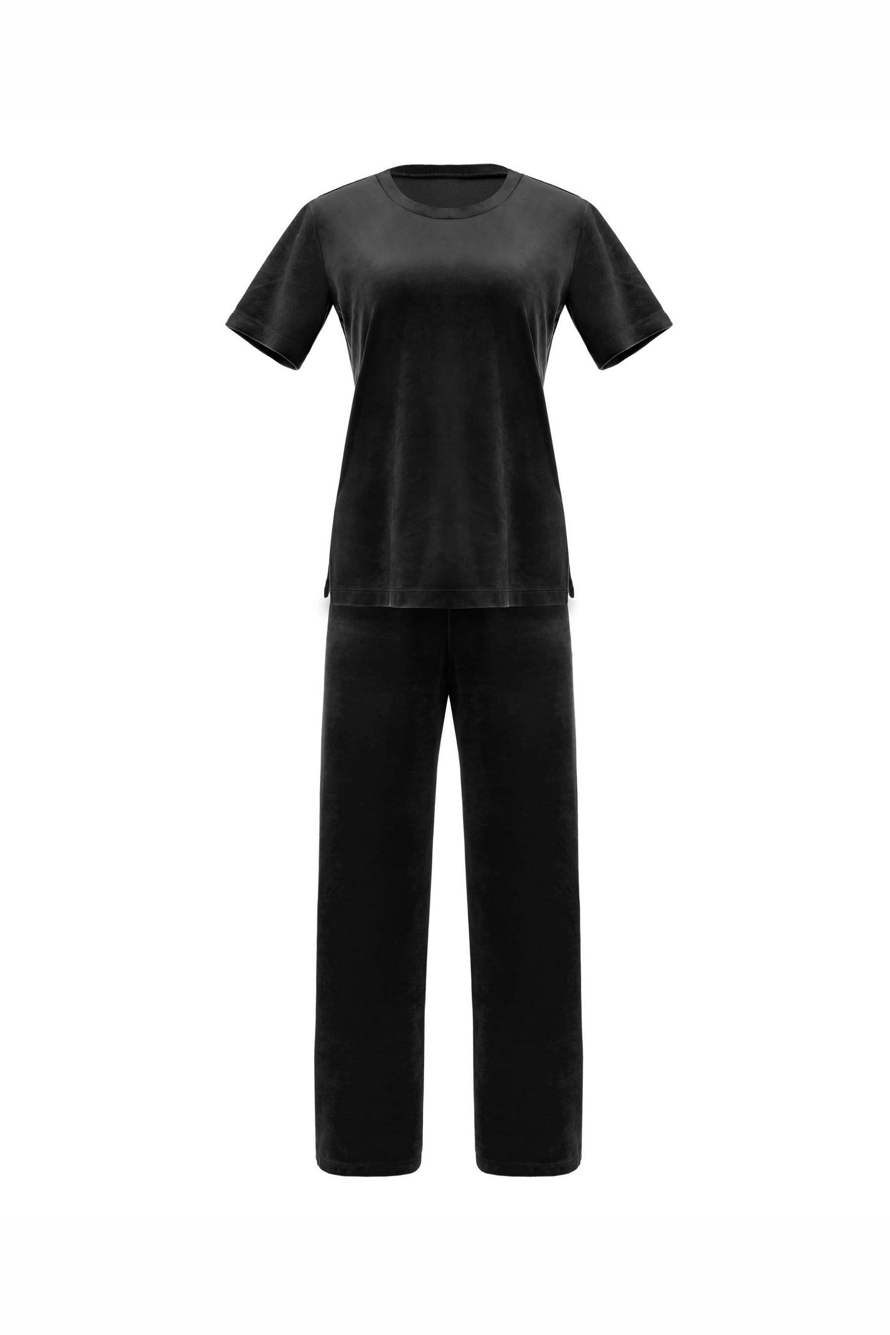 Велюровий домашній комплект 8181-6204 01 black