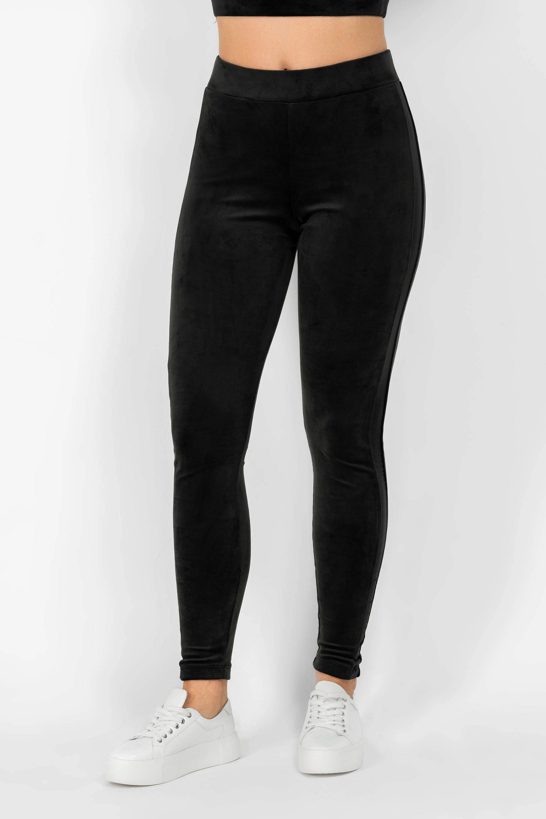 Велюровые леггинсы 8181-6227 01 black