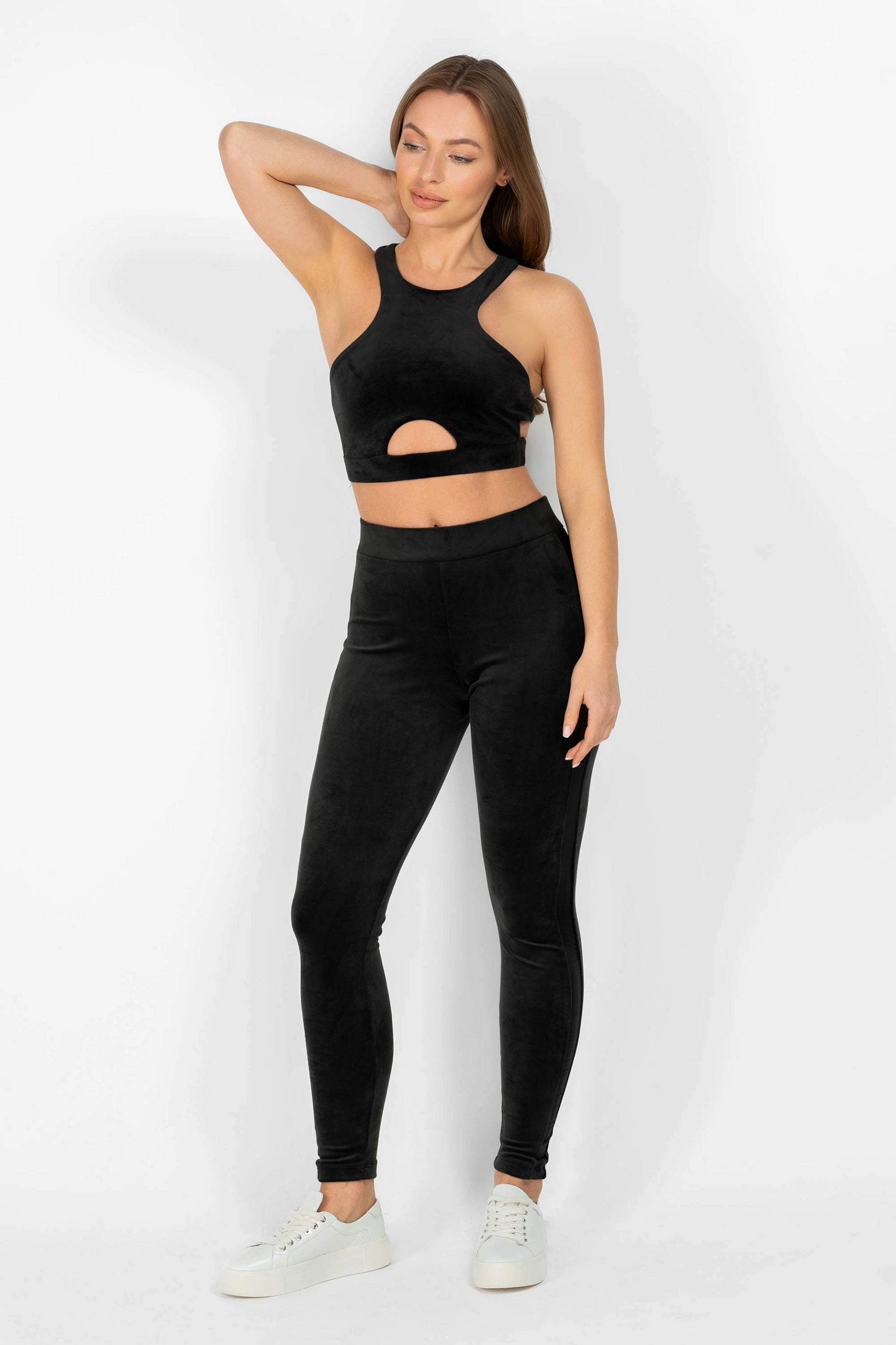 Велюровый домашний комплект 8181-6227 01 black