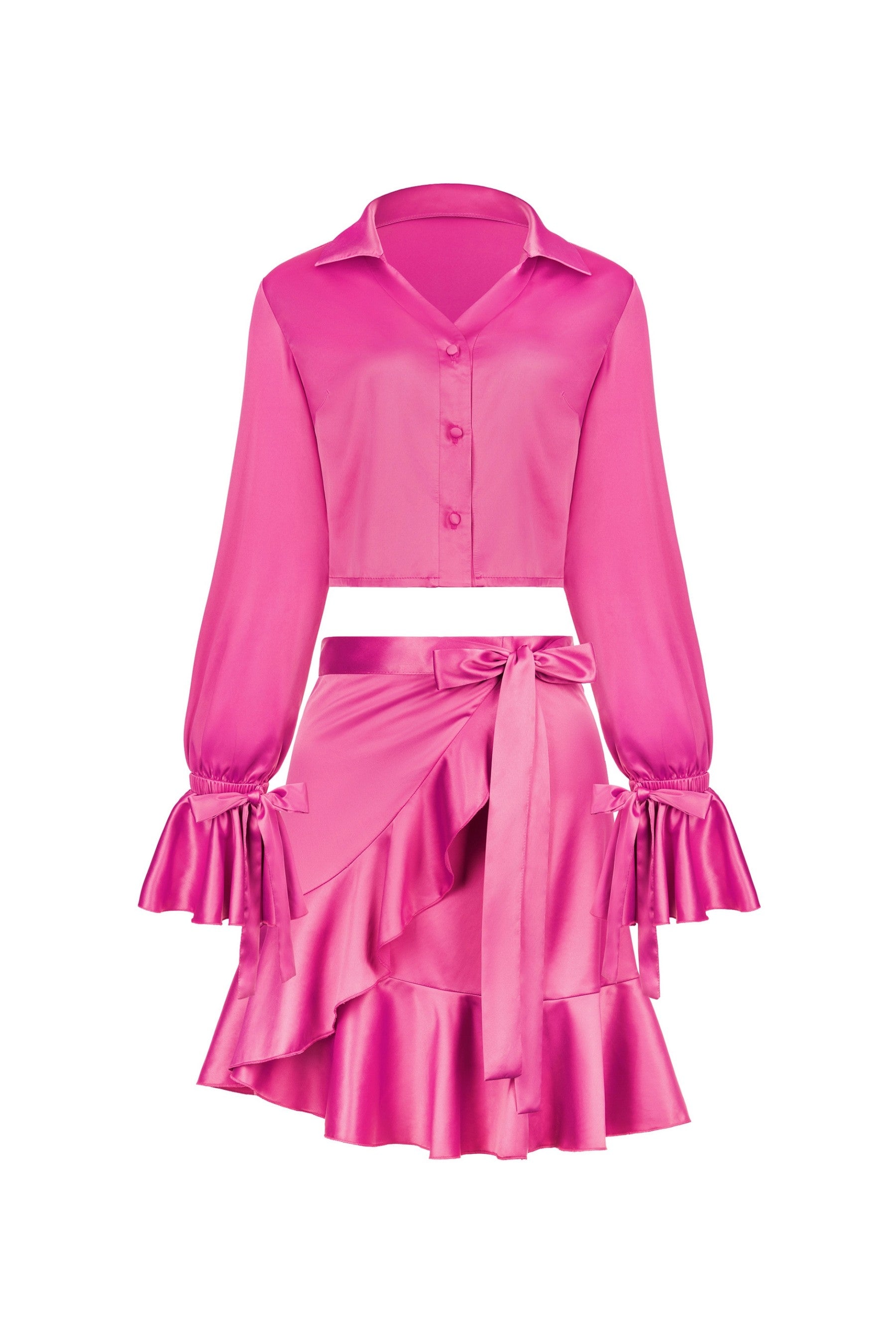 Домашний комплект с юбкой 8185-6837 fuchsia
