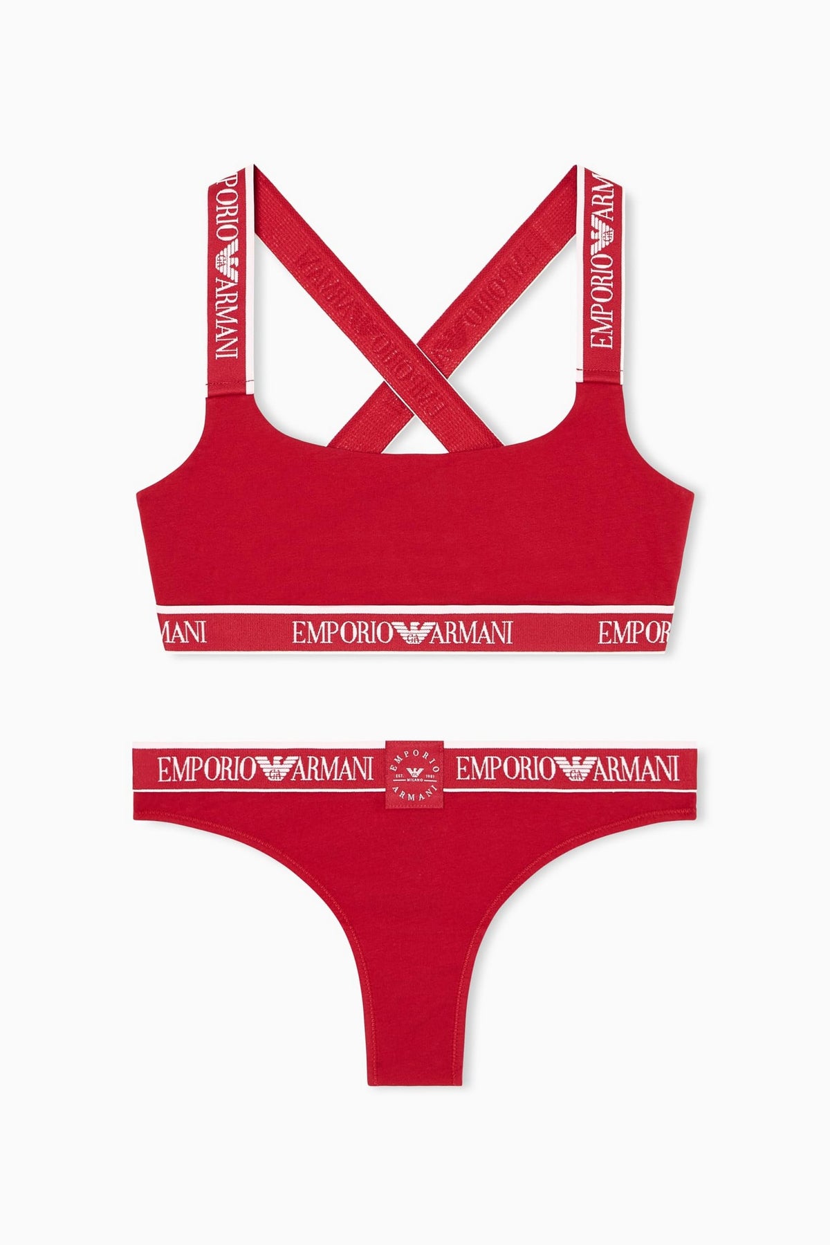 Бавовняний комплект 201420134 red Emporio Armani