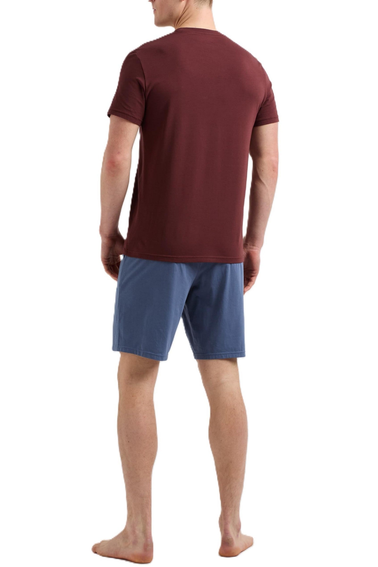 Чоловічий домашній комплект 49498560 blue/brown Emporio Armani спина