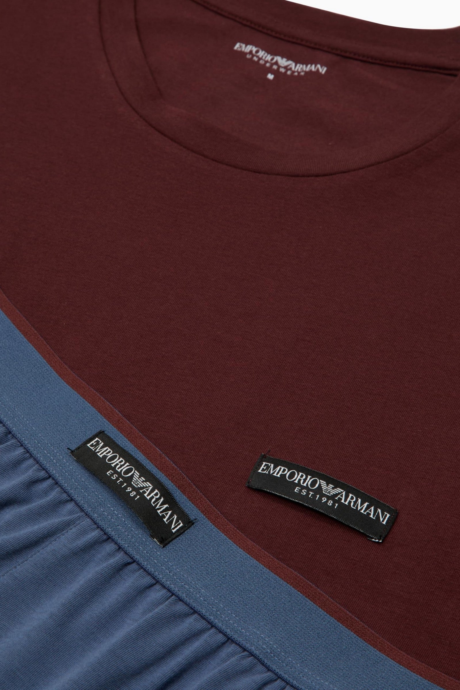 Чоловічий домашній комплект 49498560 blue/brown Emporio Armani деталізація