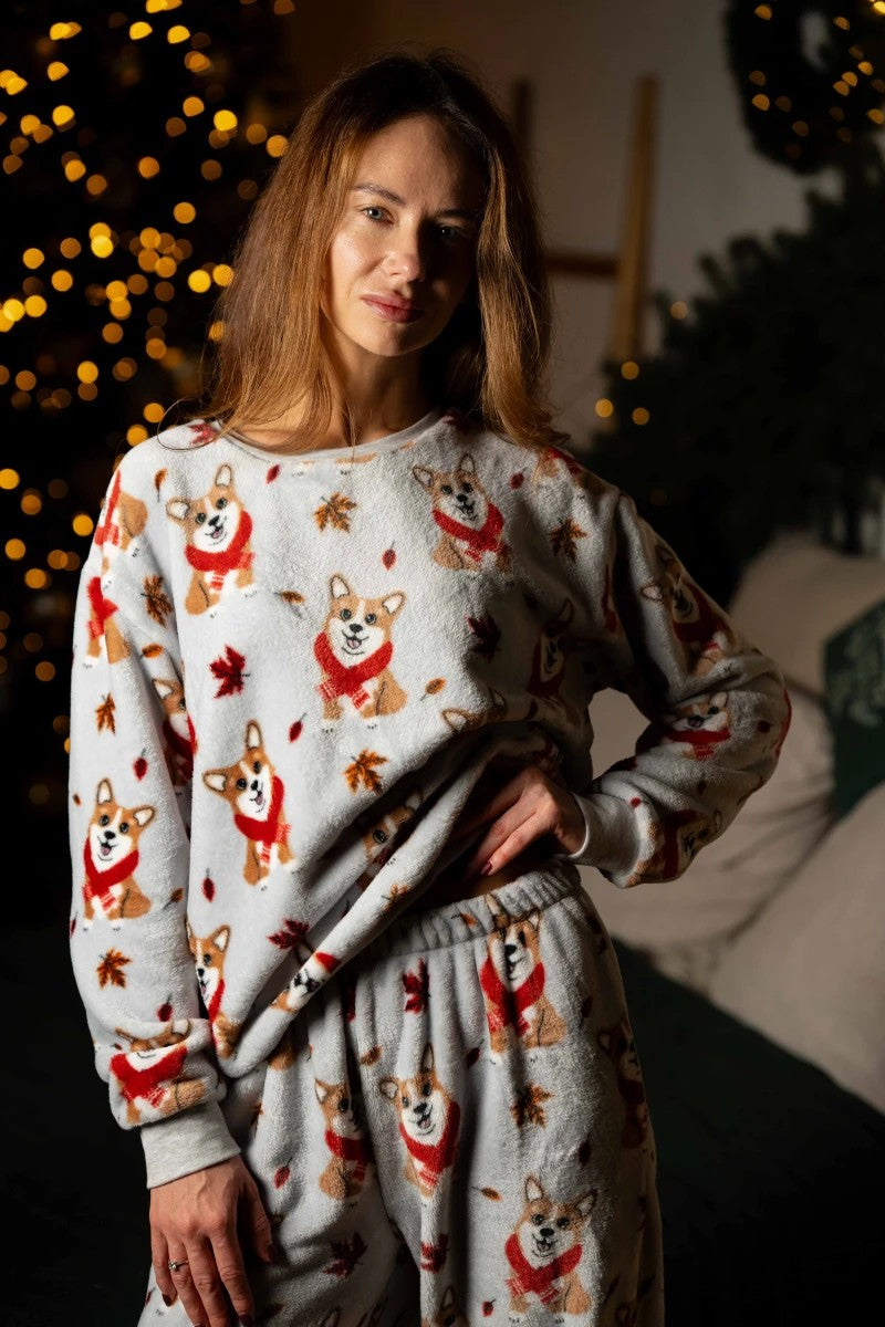 Домашний костюм из велсофта 25144