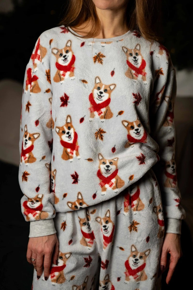 Домашній костюм з велсофту 25144