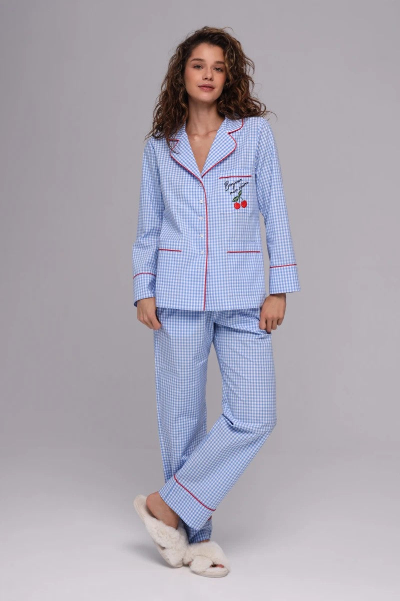Домашній костюм з вишивкою 26030 Cherry German Volf
