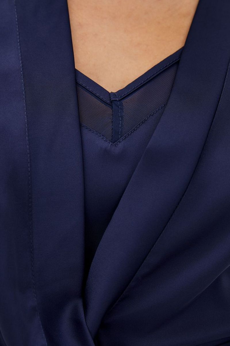 Комплект для дома с пижамой К1090п blue