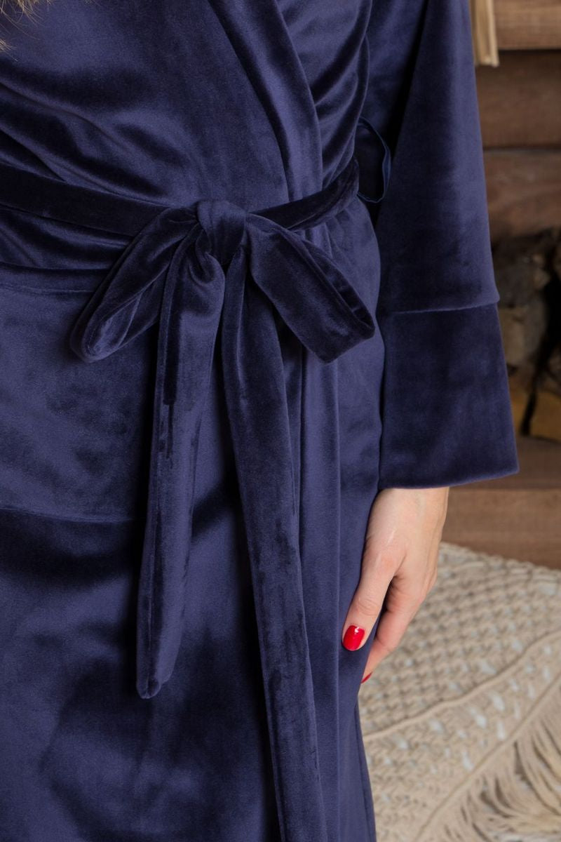 Велюровый комплект для дома К1580 blue