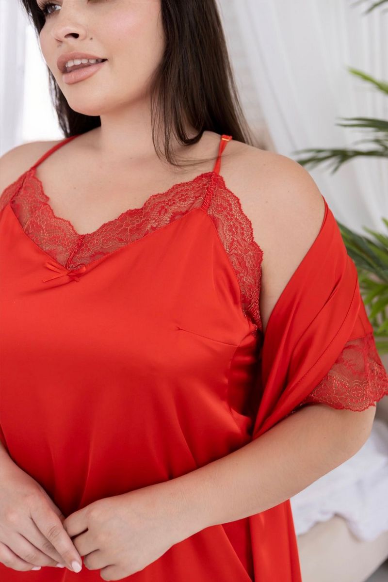 Комплект для дому з сорочкою К928н red