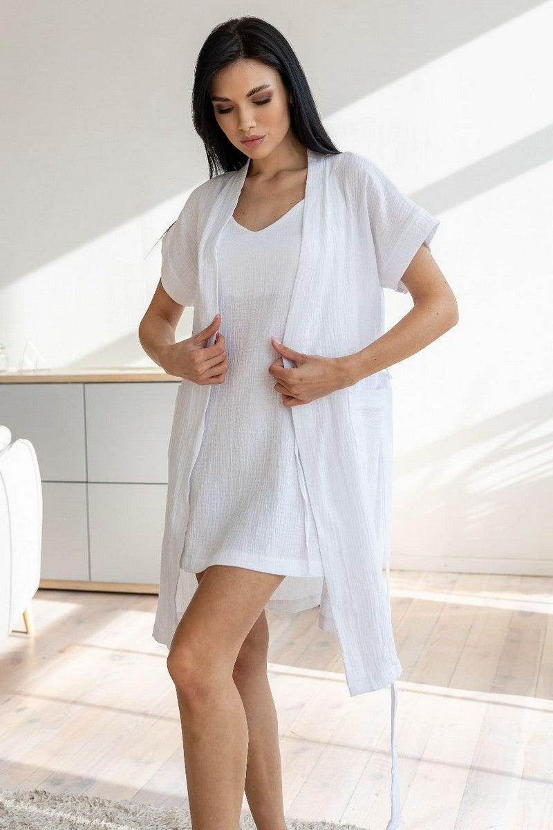 Комплект для дома из муслина Кб1807н white